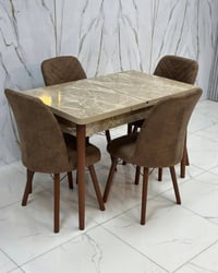 4 كرسي 70 في 110 ينفتح السلايد يصير 130 او 140 سم  السعر  180 الف  ميز...