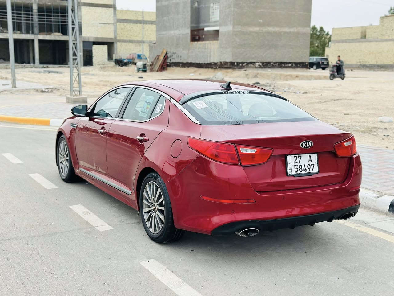 كيه اوبتيما 2015 رقم ذي قار حره تحويل وارد امريكي بيها قبق الصندوق والبنيد وجاملغ امامي صبغ فقط والباقي كفاله عامه ضربه وتبديل وصبغ  السياره جديده كلش جاهزه مكينه كير حداديه تخم تاير تبريد ثلج السياره  ما بيها اي نقص مواصفات شاشه كامره ويلكب حساسات أمامية وخلفية تحكم استيرن اشاير بل مرايه وباقي المواصفات المعروفة السياره ماشيه 150 محرك 2400 السعر. 97 وبيها مجال للشراي للاستفسار الاتصال على رقم *********** مكاني كربلاء
