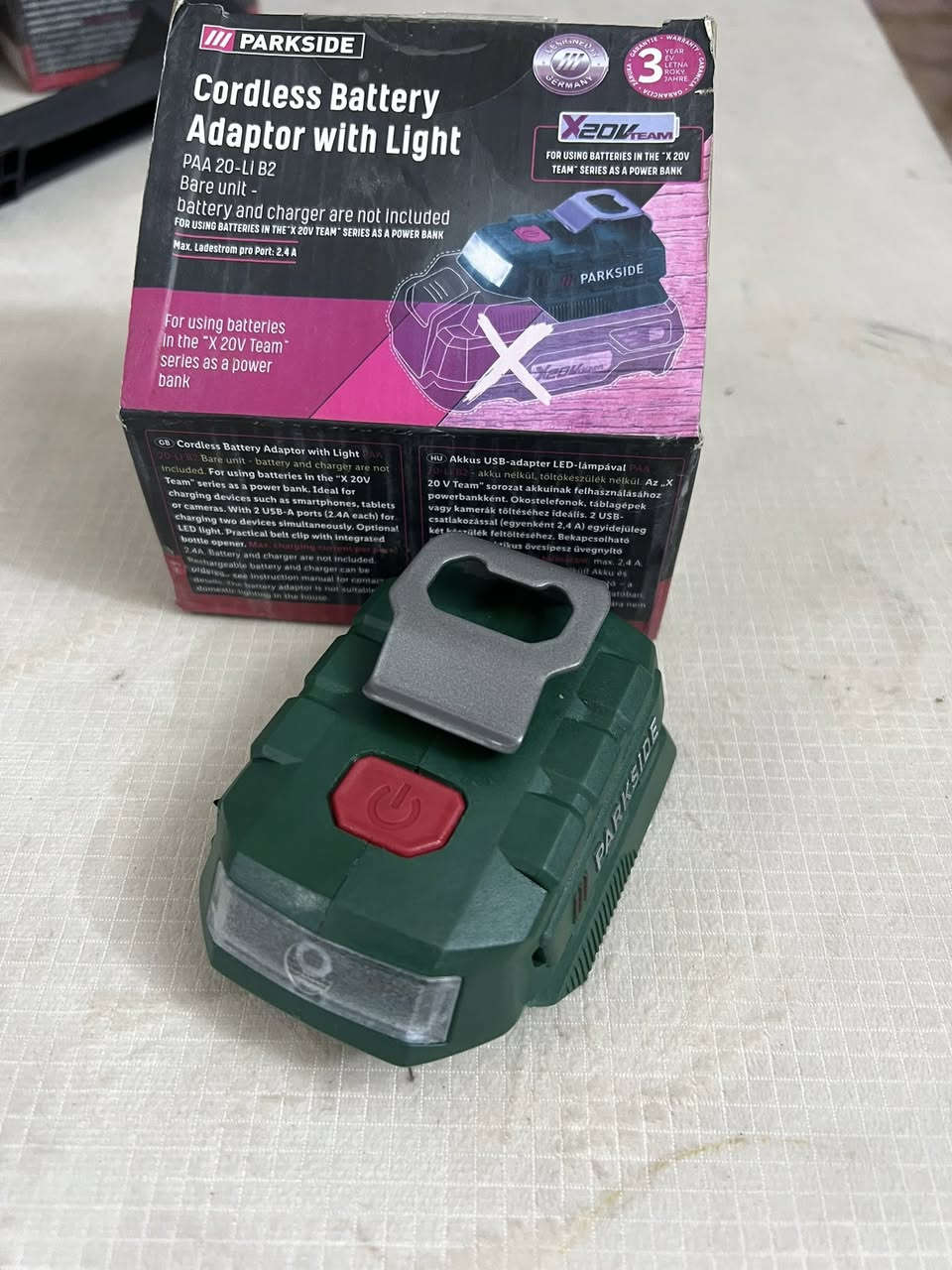 من رخصة الادمن المحترم 
ادابتر شحن سعر بدون بطارية وشاحنة ١٥ الف


**إذا كنت صاحب هذا الإعلان وتريد حذفه لأي سبب، رجاءا أرسل رسالة إلى الدعم الفني**