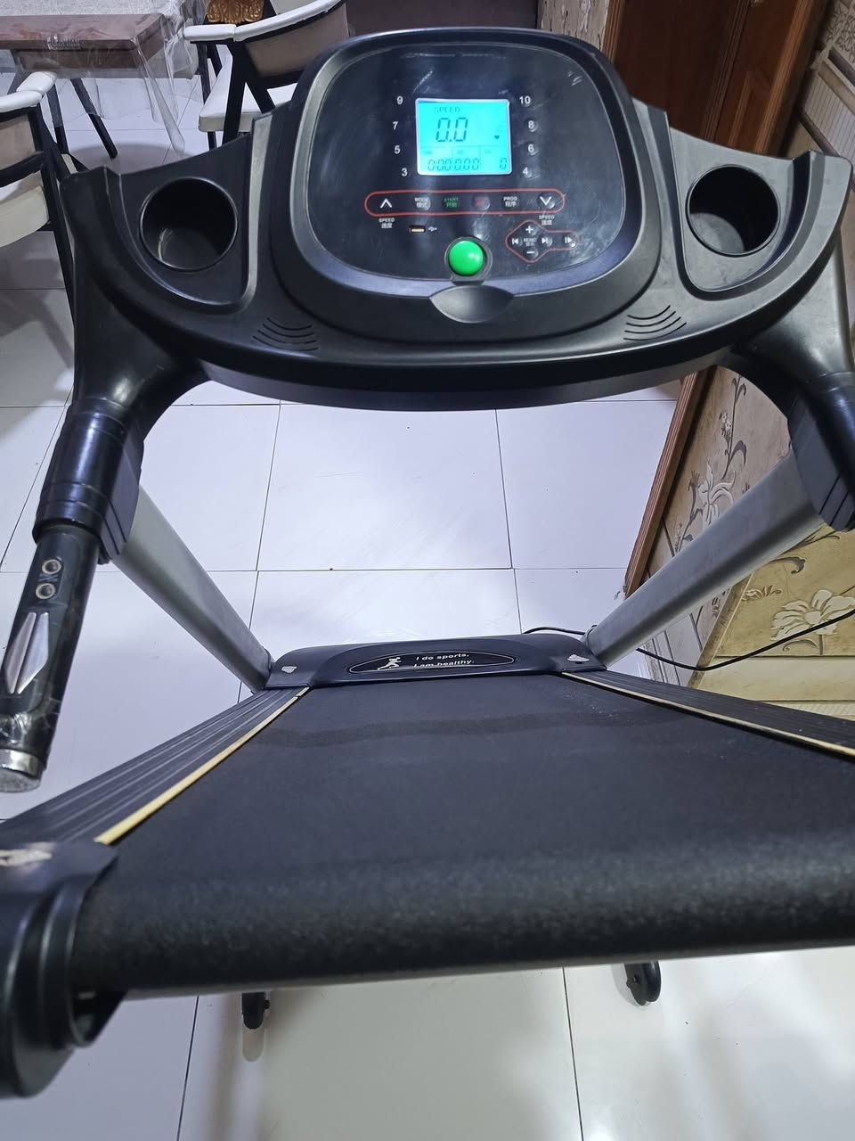 سلام عليكم
جهاز جري رياضي نظيف كلش للبيع 
بي قياس نبضات القلب +جبلي 
السعر/180 الف
الموقع /كربلاء شارع الجاير 
رقم الهاتف /***********
