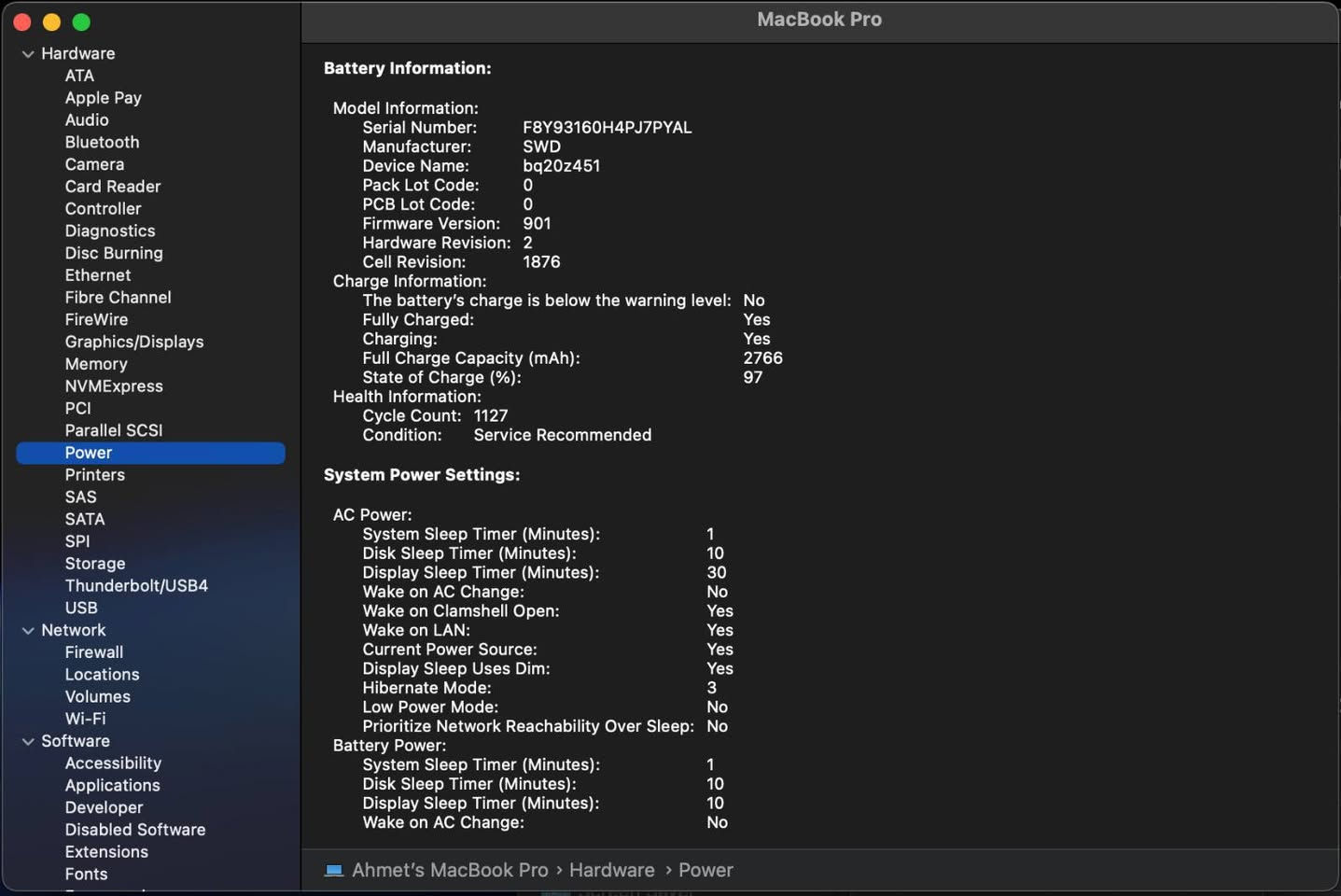 💻 MacBook Pro 13" 2019 للبيع
جهاز نظيف جدًا وبحالة ممتازة، مناسب للمونتاج، التصميم، البرمجة، الدراسة والاستخدام اليومي.
المواصفات:
✅ MacBook Pro 13-inch (2019)
✅ معالج Intel Core i7 رباعي النواة بسرعة 2.8GHz
✅ رام 16GB LPDDR3
✅ كرت شاشة Intel Iris Plus Graphics
✅ 4 منافذ Thunderbolt 3 (USB-C)
✅ يعمل على أحدث نظام macOS Sequoia 15.7.7
✅Battery cycle count 1127
السعر 600 الف 
مكاني بغداد ***********
