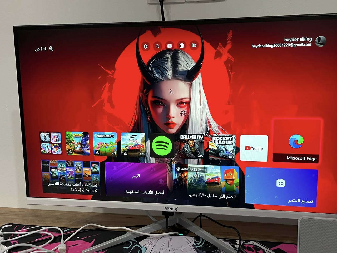 السلام عليكم جهاز اكسبوكس سيريس  اكس دجتال لون ابيض الجهاز اخو الجديد استخدام كلش قليل الجهاز بعده بل ضمان سوفت وير ول يده جديده كلشي ما بيها لا درفت لا ضربه ولا حته شخط ما بيها ويجي وياها بطاريات ثنين ويجي ويه الجهاز قاعه لتبريد ويجي ويا فلاتر هم مال هوه حته تمنع دخول ال اتربه جهاز اله يخبل ويجي ويا ماو وكيبورد من شركة ريد دراكون كلهن جديدات كل غراضه بعدهن ما مستخدمات ويجي هم ماوس باد ويجي ويا شاشه حجمها27تدعم144فريم جهاز الله شاهد اخو الجديد تجي تفحص وشوفه بعينك وتلعب وانته الي تحكم مو اني واذا تريد يجي ويا ميز وسماعه و سكملي بس السعر هيج يختلف ويجي ويا يو بي اس من شركة فاربر حجمه1500يشغلك التجميعه كلها الشاشه ول حهاز ول ماوس ول كيبورد ***********
