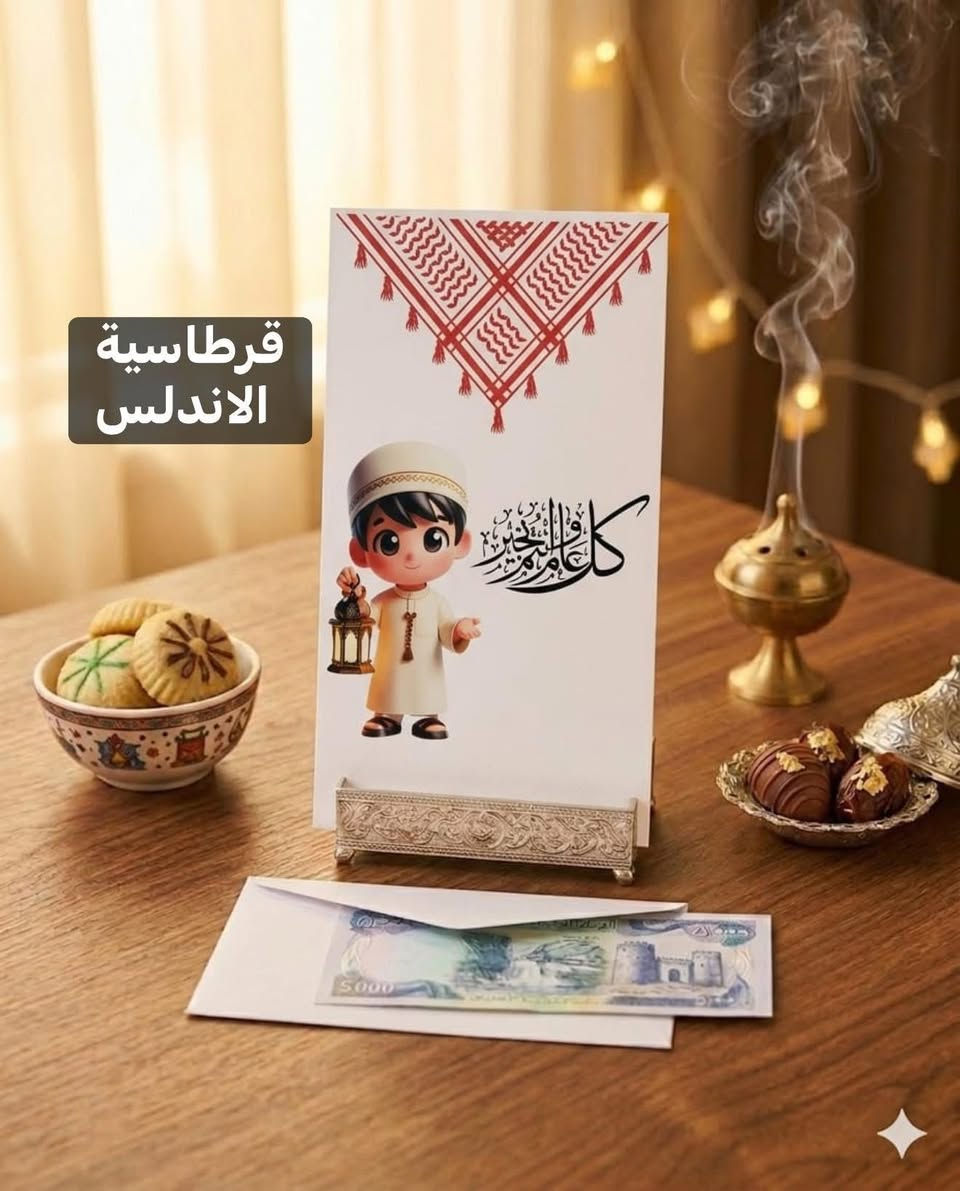 10 فائزين نختار عن طريق التعليقات(شروط المسابقة بالتعليقات)
(فرحة العيد بالعيدانية🥳🎉((ظرف العيد 8قطع ب1.000 دينار
(قرطاسية الاندلس موصل حي السكر)شارع اسواق السكر
مجاور مدرسة النعمان بن المنذر


**إذا كنت صاحب هذا الإعلان وتريد حذفه لأي سبب، رجاءا أرسل رسالة إلى الدعم الفني**