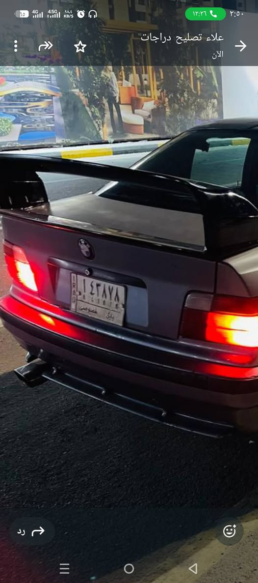 سلام عليكم 
عادا النشر بسبب لوعود لكاذبه 
  السعر ٣٨ 
بيئم е 36
محرك 28  جديد 
كير جديد 
حداديه ٨٪

تايرات 75٪
رقم  دولي جديد 
سنويه جديدا
بيها نقوصات بل كماليه  بسيطه 
مكان بغداد حي لجهاد 
***********
