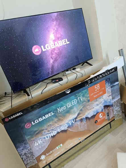 سلام عليكم تلفزيون الجي بابل قياس 58 4k سمارت
58 انج
4k uhd
Led 
فقط مفتوح من كارتون وتشغيل قليل
نظيف جدا اخو جديد 
ب300 بي مجال بسيط 
مكاني بغداد سيديه 
معندي توصيل رقمي 5
***********

