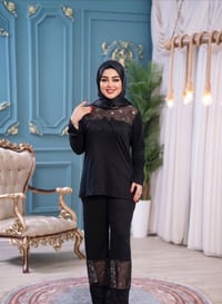 تراك نسائي • سواد فاحم • مقاسات L-3XL
