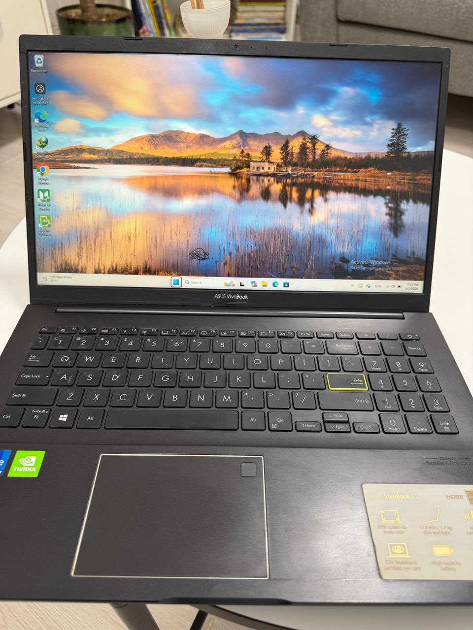 السلام عليكم
Asus vevo book للبيع
حاسبة نظيفة جدا وما مستعملة
هارد ssd 256 + 1TB 
I7 Gen 11 
Ram 8 3200
سستم صوت هارمن
بصمة وجه + بصمة يد
كيبورد ضوئي
بطارية بحالة ممتازة مع شاحنتها الاصلية 
السعر المطلوب ٥٠٠ الف مكاني بغداد
***********
