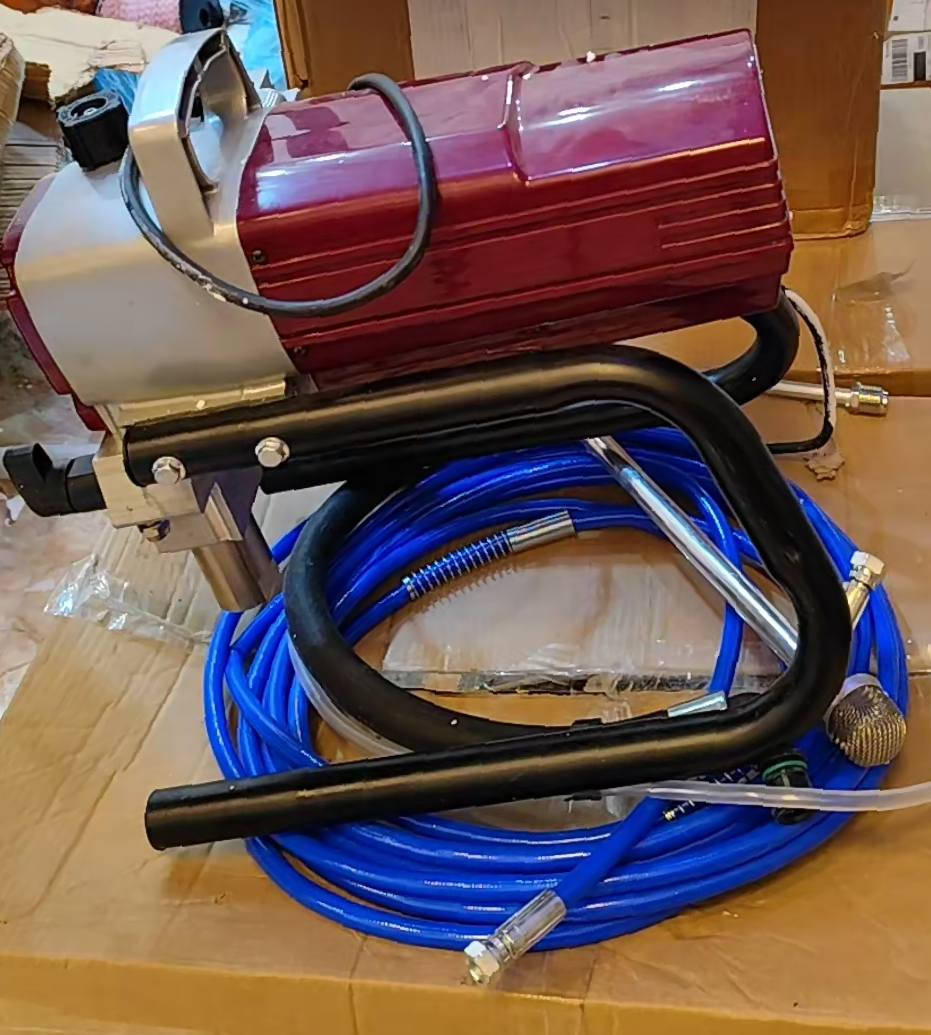 جهاز بخاخ طلاء كهربائي يعمل بدون هواء يُستخدم لطلاء الجدران والأسقف بكفاءة عالية.
جديد مع كامل ملحقات ..
السعر 150 والتوصيل مجاني
@أبرز المعجبين


**إذا كنت صاحب هذا الإعلان وتريد حذفه لأي سبب، رجاءا أرسل رسالة إلى الدعم الفني**