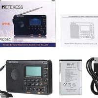 Retekess V115 • راديو محمول • تشغيل MP3/WMA