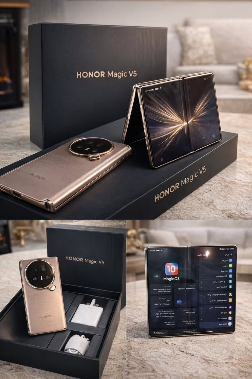 Honor v 5
عملاق الفولد

512/16

Snapdragon 8 elite

كاميرا 64+50+50

بطارية 5820

شحن 66 واط

الجهاز استخدام قليل جدا

نظافة 100

ملحقات كاملة 

اللون المميز ذهبي

السعر 1500،000/ اسعار ثابتة

الملك سنتر/السيدية

***********
