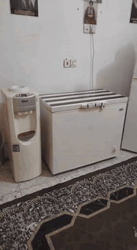 يا الله السلام عليكم ثلاجه حجم ١٤ قدم سعر ١٥٠. مجمده حجم ١٢ قدم سعر ١٦٠  براد جبسون شغال حار بارد وبي ثلاجه صغيره سعر ٦٠ قفل مكان كربلاء حي الميلاد للاستفسار ***********
