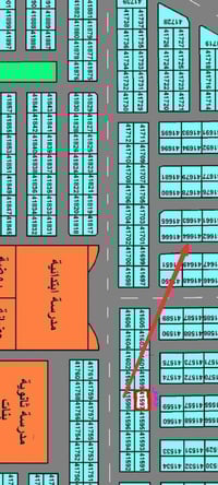 300م توزيع قديم شارع 12م قرب المدارس الجديدة  تبعد 50م عنهارقم القطعه ...