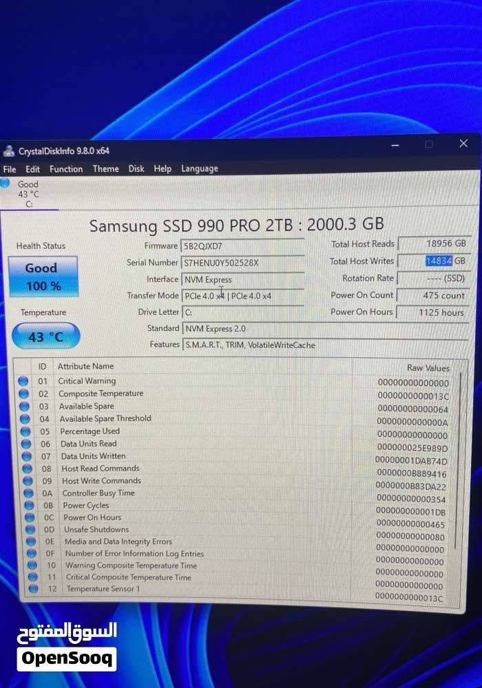 حاسبة استخدام قليل للبيع  
توازيت على فلوس حتى اصعد اساس واخذ قرض الاسكان
CPU: R9 9950X3D BOX 

GPU: RTX 5080 ASUS PRIME 

M.B: X870E AORUS PRO ICE DDR5 WIFI 7

RAM: 32GB 6000HZ CL30 DDR5 T-FORCE RGB- XMP-EXPO WHITE 

SSD: 2TB SAMSUNG 990 PRO 7,450 MB/s

PSU: DEEPCOOL PX1000G ATX 80 PLUS
1000W GOLD

COOLER: DEEPCOOL MYSTIQUE 360M

CASE: DarkFlash DY470 Mid Tower Case - White

Asiahorse NYOTA 120mm Case Fans X3

DeepCool DM9 Thermal Paste Gray
للتواصل على الخاص او على الرقم ***********
رجائا فقط الشراي لان مستعجل على بيعتها❤️
