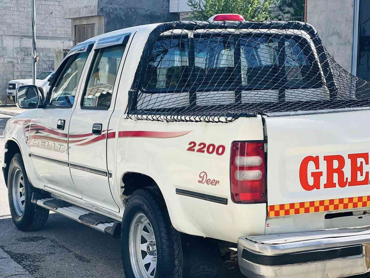 پیکاب دێر مۆدێل 2007 مەکینە بەخ 
گێڕو مەکینەو اکسل بەشەرت
ئاڕم پلاستیکە ئاڕم و ئاوەليات بەشەرت
 
***********
***********
