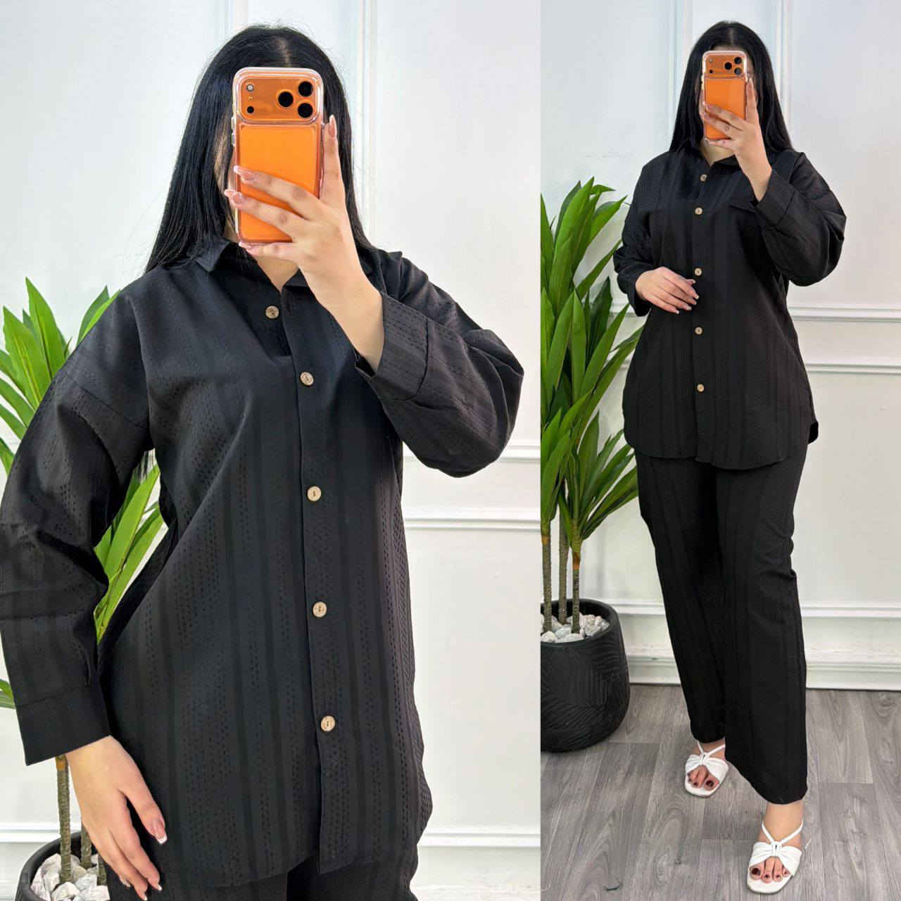 جديد كلياً #ازياء الريان
سوت نسائي 
الخامه جاكار قطني درجة أولى 
القياس فري سايز يلبس الى،وزن 100 كيلو واكثر قياس راهي  

طول القميص 80. شرعي
طول البنطرون 100

سعر درزن 95 الف

***********
***********
@rayan971
https://t.me/Stayle963
