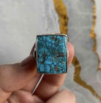 خاتم فيروز نيشابوري الحجر من ايران جايبه والصياغه على ايدي طول الحجر 2...