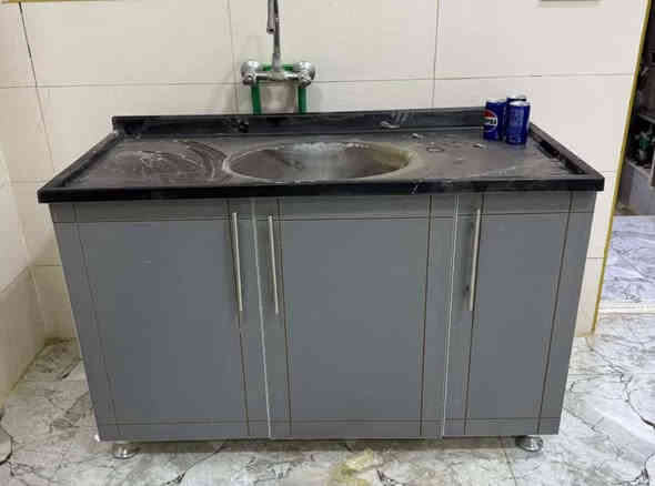 كاونتر تركي mdf قياس مترين مع سنك مرمر السعر 330الف عرض محدود للحجز واتساب  ***********
