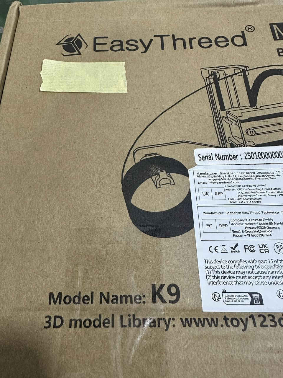 طابعه للبيع 75 بي مجال  K9 3D Easy threed


**إذا كنت صاحب هذا الإعلان وتريد حذفه لأي سبب، رجاءا أرسل رسالة إلى الدعم الفني**