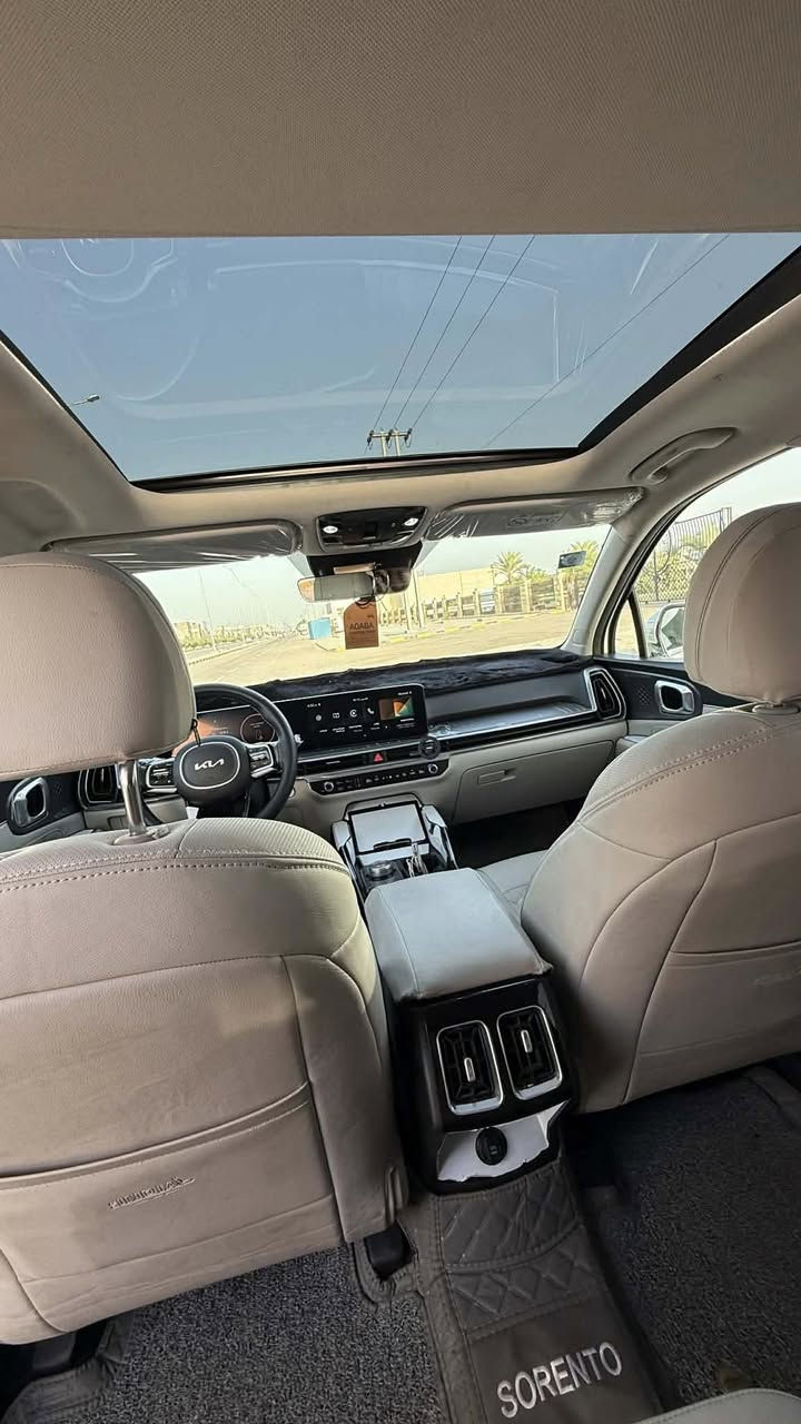 السلام عليكم
كيا سورنتو ٢٠٢٤ ! KIA SORENTO 2024

كفالة عامة 

مكينة ٦ سلندر V6

رقم بغداد بأسمي 

ماشية ٤٦ الف 

المواصفات:-

بانوراما

داتا شو

بصمة تشغيل 

صندوق كهرباء 

كامرة خلفية

كشنات امامية كهرباء 

شاشة متصل 

شفتات ستيرن 

تشغيل عن بعد 

حساسات 360

اوتو هولد

اربعة انظمة قيادة 

شاحن لاسلكي

منافذ (TYPE-C)

بصمات عدد ٢

بردات خلفية

كير ماوس

بلوجكترات ليد 

مري شفط

ترحيب 

لد داخلي متغيير الوان 

سايد بريك بصمة

نظام نزول منحدرات 

ارضيات حوضيات كاملة
دوشمة درجة اولى كاملة 
_______________________________________

مكان السيارة نجف 

السعر : 30,500

***********
