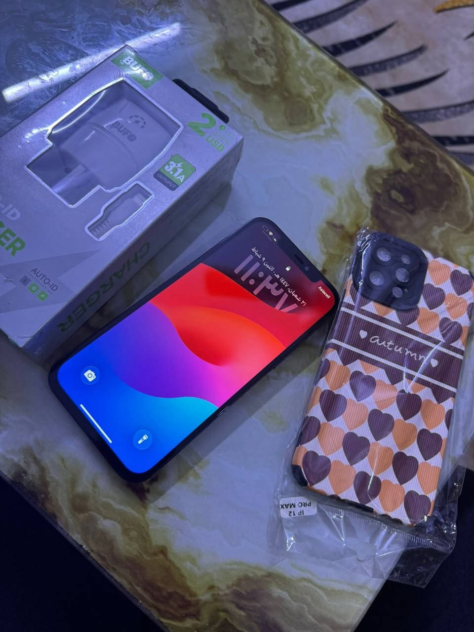 السلام عليكم اخوان عندي ايفون 12 برو ماكس كلش نضيف نضافة لا يعلا عليها او بل حقيقة بعد احلة كلشي ما بي ذاكرة 256  او ال بطارية 75 بلاددددددً. ما تصرف شحن نموذج m شاصي كلش نضيف الجهاز كلة شغال صوت صورة فيس إيدي كامرة رجاج فلاش كلة شغال مبدل فقط شاشة اصلية سعررررررررر 350 فقط سعر جداً مناسب مكاني بغداد الرصافة 
رقم *********** او بي واتساب هم خابرني او تدلل
