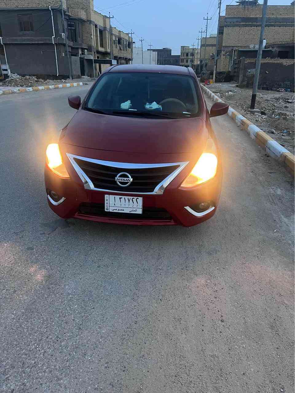 نيسان فيرسا 2019 معوقين بعد شهرين وتتحول باسم المشتري نمرتها مثنى ضربتها جاملغ امامي جهة السايق مبدل والبنيد مصلح نفسه وانضربت جاملغ الأمامي للعبري وبدلته وموجود القديم ماشيه 65 تبريدها معروف حلو 
المكينه والكير بحالة جيده توني بدلت حدادية الصدر وأذاين …. سعر السياره 88 $
*********** ناصرية, ذي قار
