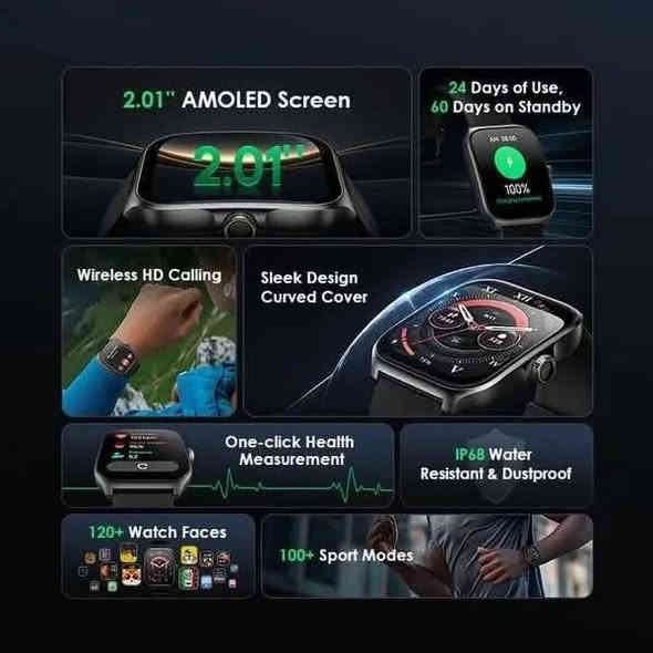 ⌚oraimo Watch Nova AM 2.01

📟شاشة AMOLED مقاس 2.01 بوصة

 

🔻 قياس الصحة بنقرة واحدة

📞 مكالمات لاسلكية عالية الدقة

📱 أكثر من 100 وجه ساعة

🚴 أكثر من 100 وضع رياضي

 🫧مقاومة الغبار والماء 

_📱للإستفسار الاتصال على الارقام الآتية 
📞***********
📞***********

📍موقعنا:صلاح الدين قضاء بلد شارع كراج بغداد
