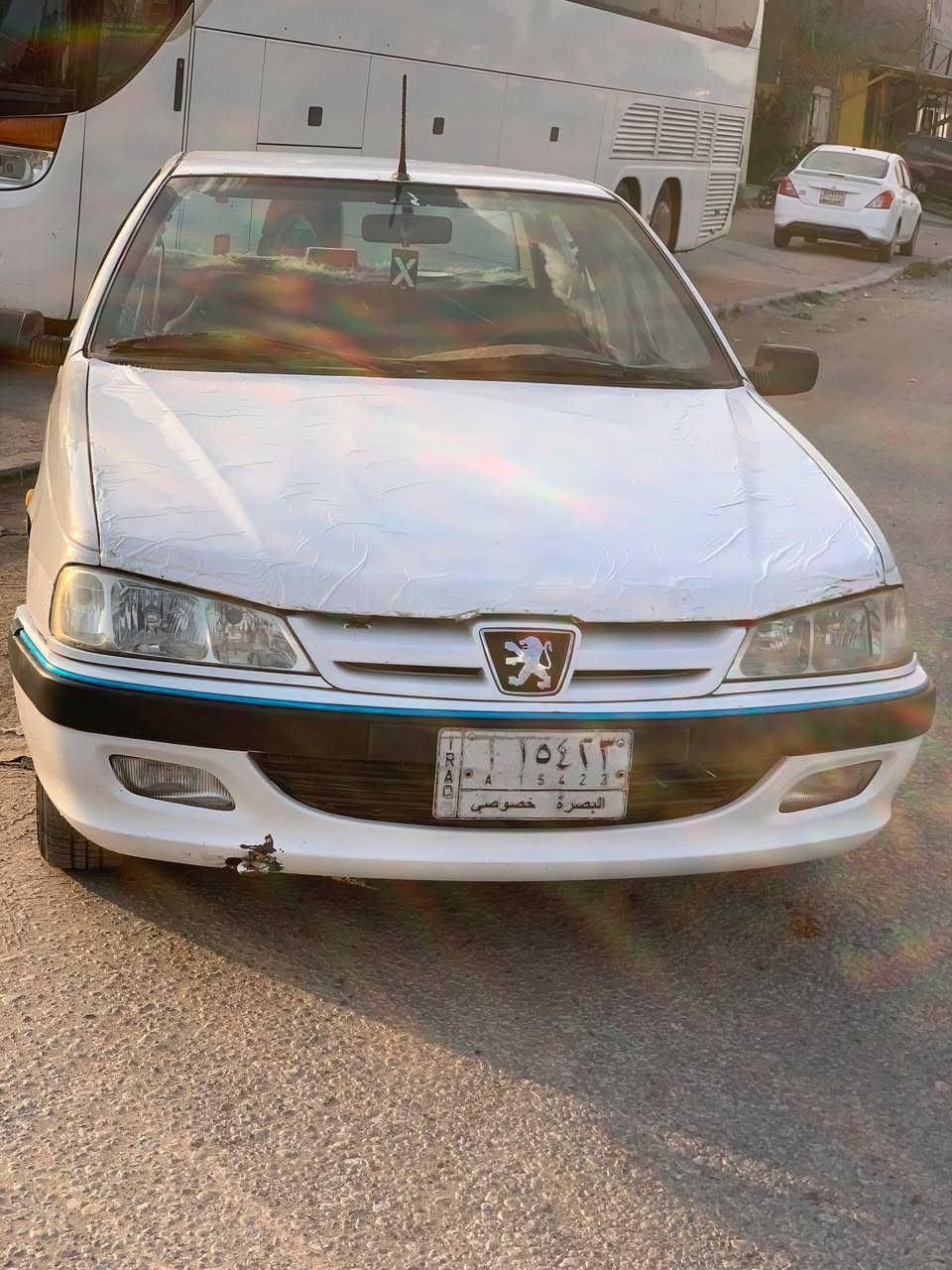السلام عليكم بيجو بارس للبيع رقم بصره مكانه نجف مطبوبه غرامه ٢٩٠ الف فقط مكينه كير تبريد كفاله حداديه نص اي استفسار ***********
