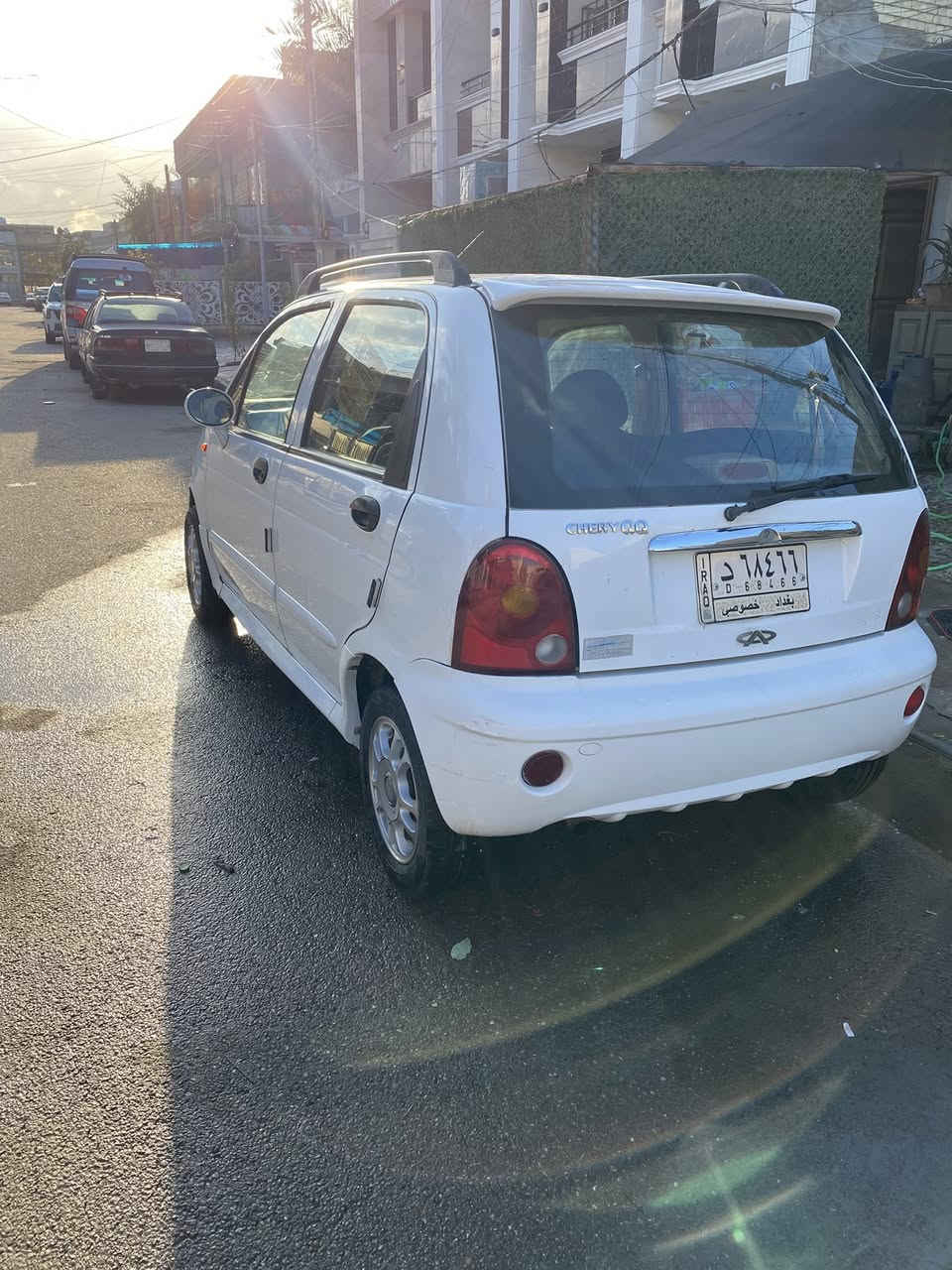 السلام عليكم كيو كيو ٢٠١٠ مكفولة عدى جاملغ امامي مبدل نفس اللون رقم بغداد تحويل ثاني يوم سيارة كاملة من كل نواقص مسويله سيرفس كامل من نوزلات وبلكات وفيت بم وتخم تاير ومنظومة كير كله جديد وحتى صدر جديد وحتى دهن كير ودهن مكينه ودهن منظومه مبدل جديد السعر ٣٢ وبيه مجال للاستفسار ***********
