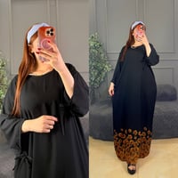 دشداشة نسائية • دشداشة طويلة • دشداشة سوداء • ملابس نسائية • دشداشة فر...