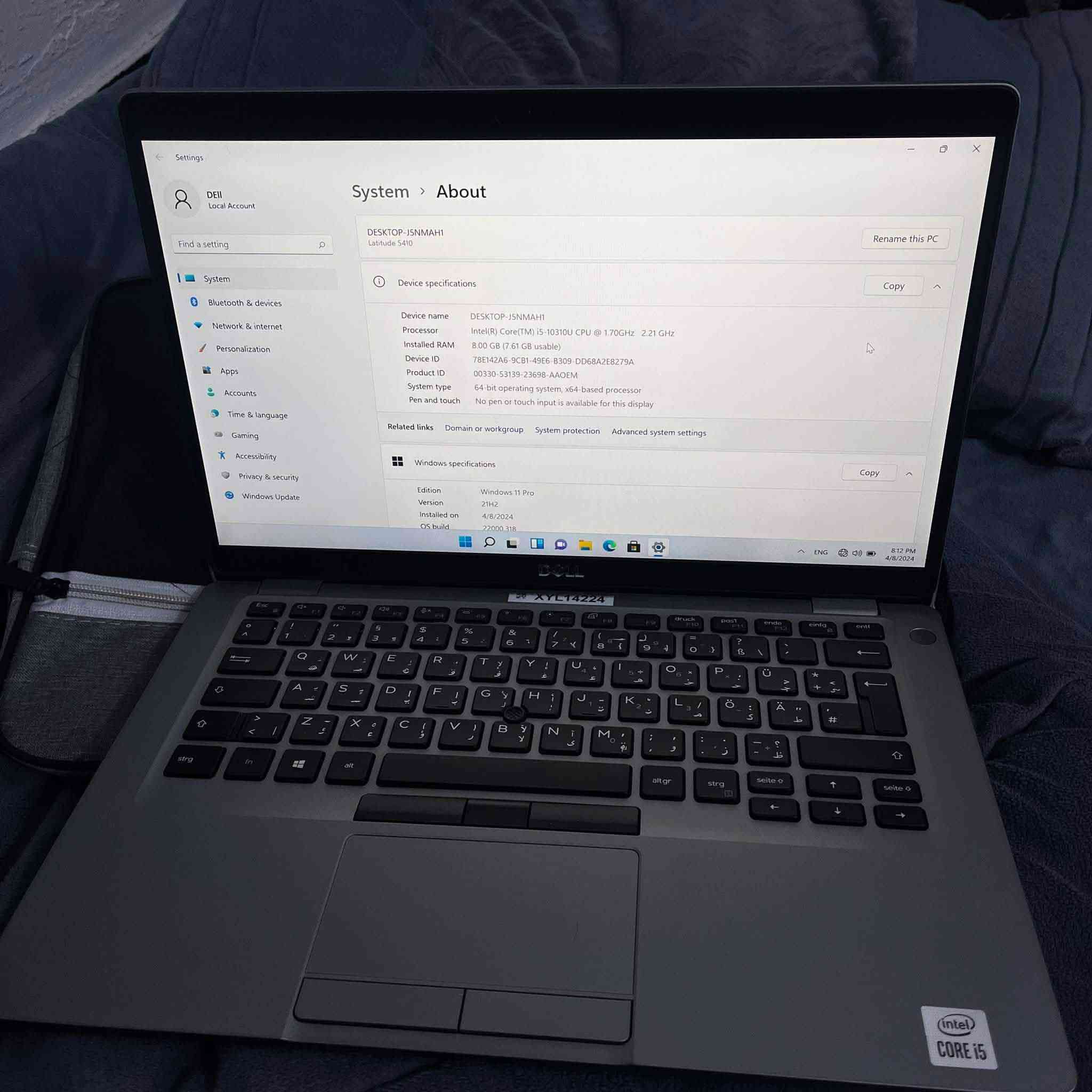 💻 للبيع أو مراوس لابتوب نظيف وجاهز للاستخدام

Dell Latitude 5410

المواصفات المهمة:
• المعالج: Intel Core i5 الجيل العاشر
• الرام: 8GB DDR4
• التخزين: 256GB SSD سريع
• الشاشة: 14 إنچ Full HD
• كرت الشاشة: Intel UHD Graphics

المميزات:
✔ سريع بالاستخدام
✔ مناسب للدراسة والعمل
✔ قابل لتطوير الرام والتخزين
✔ نظيف ويعمل بدون مشاكل

📦 يجي ويا:
• جنطة لابتوب
• ماوس
• شاحن أصلي

📍 الفحص متوفر
💰 السعر مناسب
 أو مراوس مع لابتوب اقوه مع فرق

للاستفسار خاص.


**إذا كنت صاحب هذا الإعلان وتريد حذفه لأي سبب، رجاءا أرسل رسالة إلى الدعم الفني**