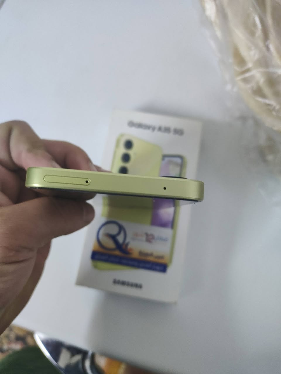 كلكسي A35 فايف جي رام 8 الذاكره 128 كارتون جهاز موجود جهاز شرط ما مفتوح لووك ما بي عيب فقط بي طبع خفيف ما يبين سعره 190 قفل ما بي مجال
***********
كلكسي A35 فايف جي رام 8 الذاكره 128 كارتون جهاز موجود جهاز شرط ما مفتوح لووك ما بي عيب فقط بي طبع خفيف ما يبين سعره 190 قفل ما بي مجال
