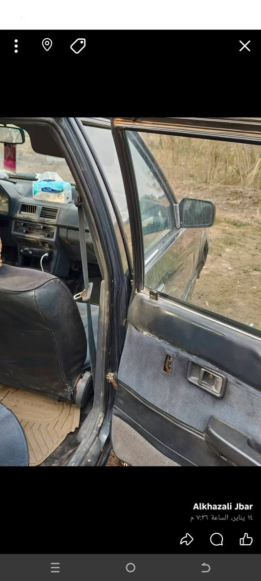 السلام عليكم كيا كابيتال موديل 1993 سنويه لغايه 2027 سياره مقفوله من الضربه ومن الصبغ مكانها ديوانيه الحمزه الشرقي حداديه نظيفه فقط الگير بي قلايچ الاول والثاني ما يجن سعر 20 وبي مجال مداور  وقت ما تريد رقم الموبايل***********
