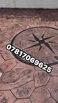 نموذج أعمالنا في العراق #ستامب_كونكريت_الرضيه_ملونة_مطبوعة أجمل طريقة ...