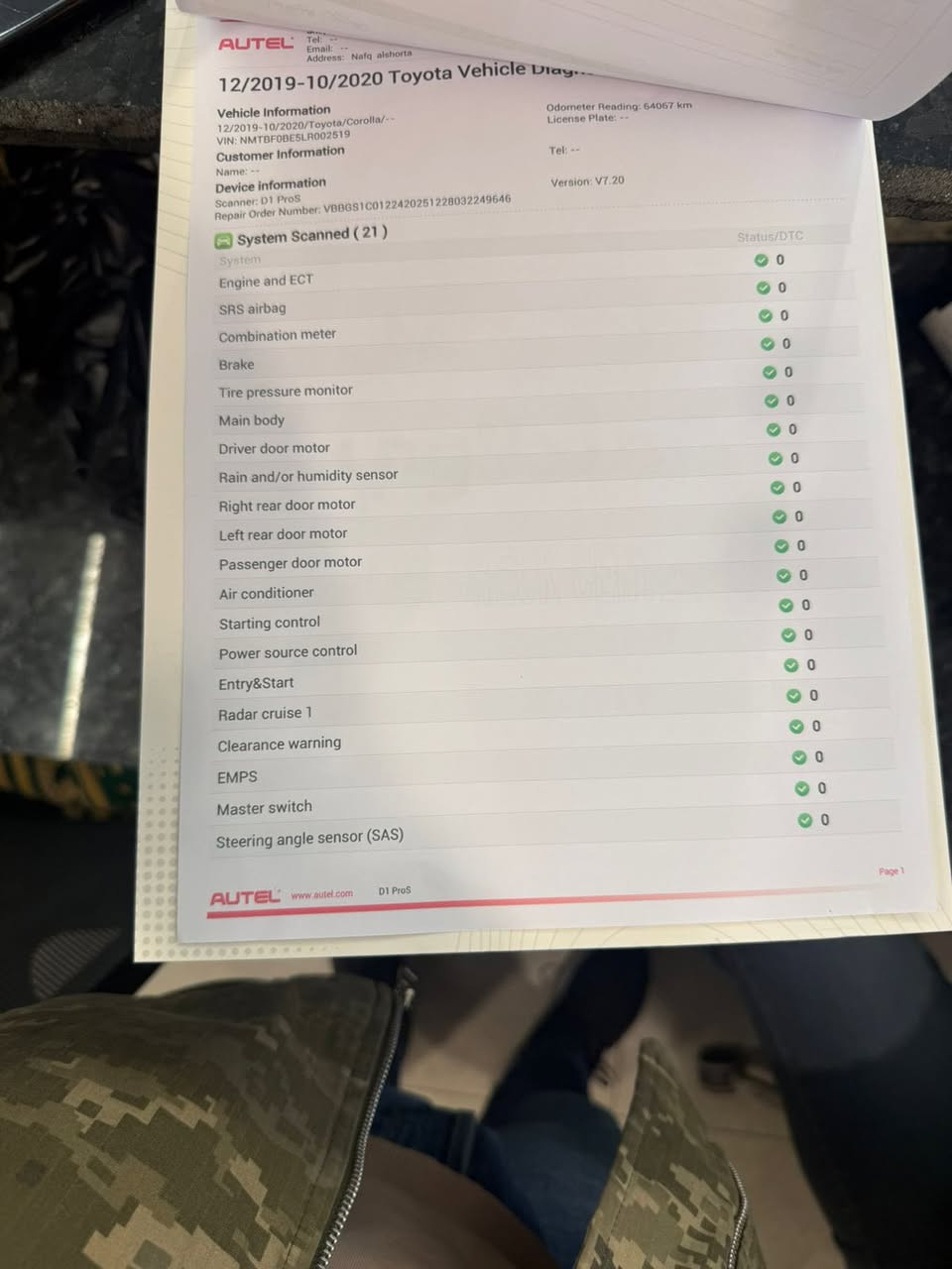 السلام عليكم رجاء اقرة المنشور قبل متخابر ممتواجد فيس 
للبيع كورلا موديل 2020سليمانيه هزه ورقم وسنويه جديده قبل شهر سويتهن السيارة بيها رصعتين وشخطين  موضح  او بيها بارد مذكور بسونار 
مكانها بغداد حي الجامعه 
بصمة 
داخل لونين 
حساسات امامي خلفي 
شاشه 
بغداد حي الجامعه 
***********
