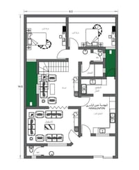 🏡 تصميم خارطة سكنية بمساحة 137م² – استغلال مثالي لكل متر نقدم لكم تصمي...