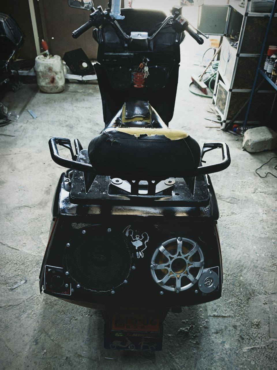 سلام عليكم
هوندا فيوجن. 
 للبيع بيها سستم سماعات   
دراجه مصبوغه 
لا تنقيص ولا تبخير  
بيها باتري فراشه.   وباتري سياره. 
السعر 600 وبيها مجال.   
تسوه اكثر بس للضروف احكام. 
العنوان كوفه شارع المعمل  مقابل مجمع ألمختار 
 ***********
