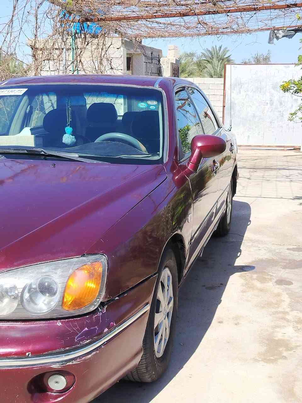 السلام عليكم
للبيع او مراوس

هونداي صالون 2002 

كير مكينة خير من الله لا تنقيص ولا تبخير تخم تاير جديد مصبوغه عام لجماليه
 تبريد نقص غاز فقط

حلوة السيارة مال جناي خير من الله

السعر 55بيها مجال مكان ديالى كنعان

***********
