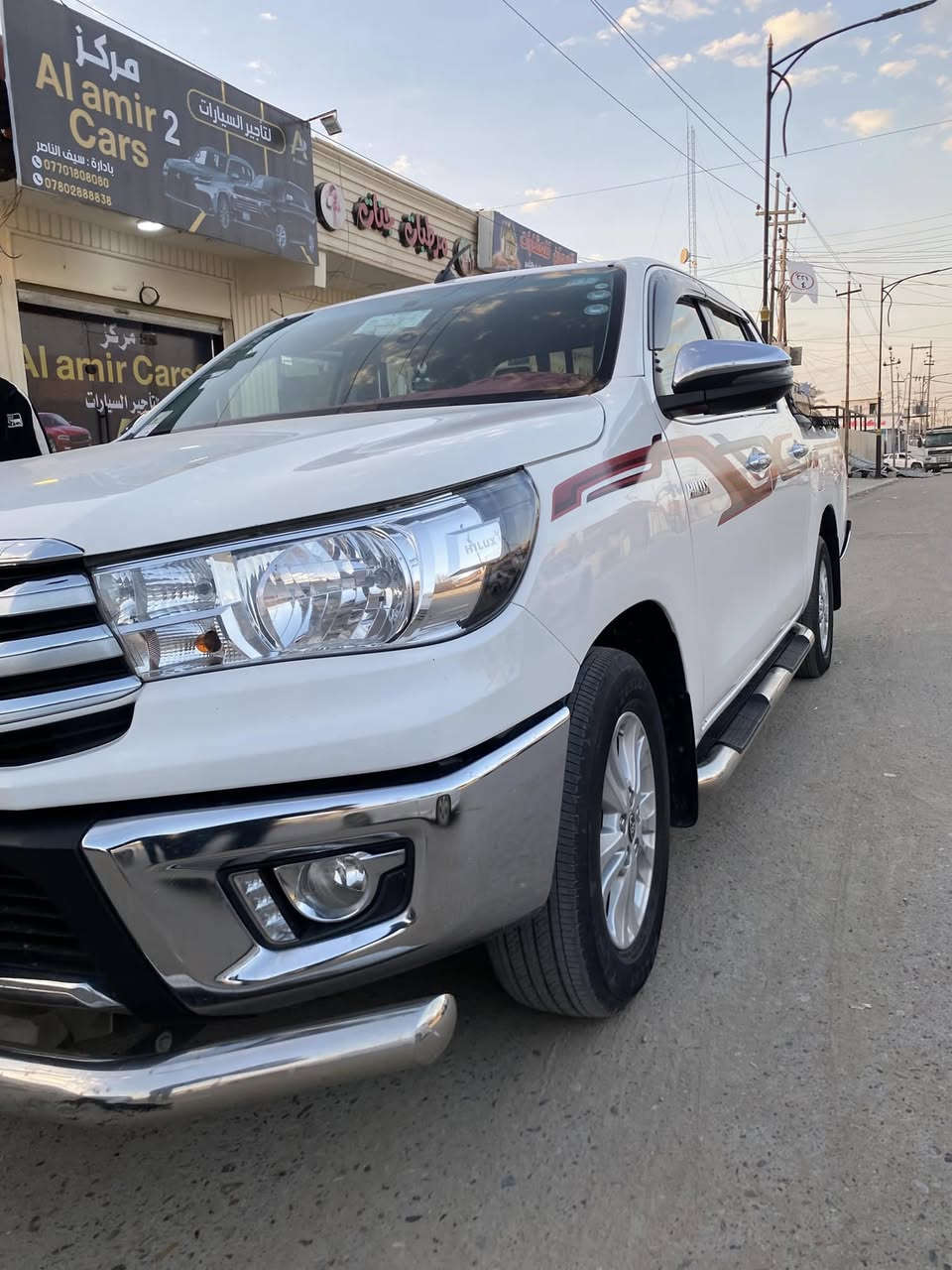 السلام عليكم 
  تيوتا هايلوكس 
 موديل 2021
رقم أربيل دولي 
فول مواصفات اوتو 
اشاير مري 
مري شفط 
يدات نيكل بلادي 
كير اتو 
ماشيه 109 حقيقي 
شاشه كأمره
حساسات 
هيترات بل كراسي  
أربع جام اوتو 
دواسات 
نضام ايكو 
تبريد ثلج قطعتين تبريد
محركه 2700 شرط ممدوده على سبانه 
داخل صاج 
ارضيه مدوشمه جلد 
 
🩸سياره مال جنايه جديده لوك عل وضع شركه 

صلاح الدين بيجي 

***********

0772155888
