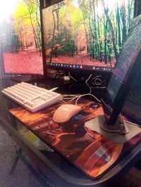 شاشة حجم 27 FHD استخدام اقل الشهر مع الكارتون. والشاشة الثانية 2K تواص...