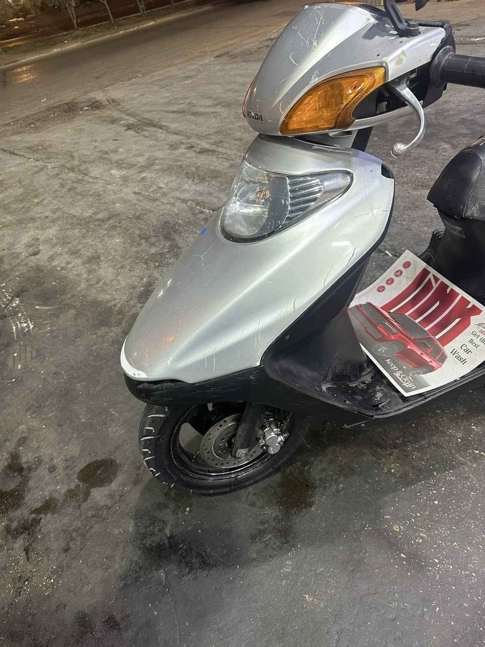 سلام عليكم دراجه سبيسي دارجه خير من الله بس نقصه كلج امامي الي بيه تعبان سعر 550وبيه مجال***********
