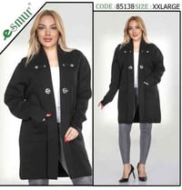 جاكيت تريكو • ٩٥سم • أسود