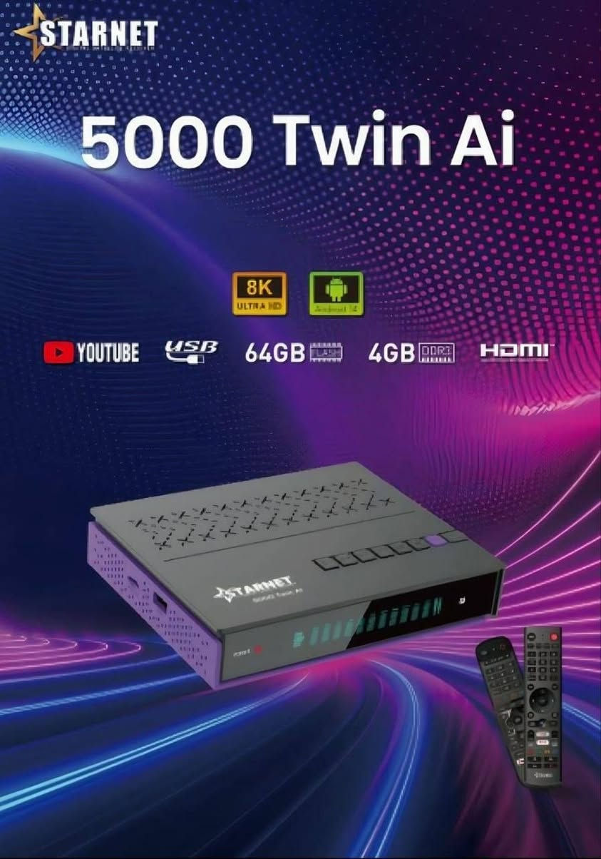 🔥🚀 عاد الوحش من جديد وبقوة أقوى من قبل 🚀🔥
📡✨ متوفر الآن لدى معرض النرجس للستلايت ✨📡
استعد لتجربة خرافية مع الجهاز اللي قلب الموازين بعالم السات والـ IPTV 😎🔥
إبداع وتقنية حديثة من Star Net 💎⚡
الجهاز المنتظر وصل أخيراً وبمواصفات جبّارة تخليك بعالم ثاني من السرعة والثبات 👑
━━━━━━━━━━━━━━━━━━ 🔥 Star Net Twin 5000 – 4EVER Edition 🔥 ━━━━━━━━━━━━━━━━━━
🧠 أداء خارق وتقنيات مستقبلية ⚡ معالج Amlogic S905X5 العملاق 🚀 4× ARM Cortex-A55 بسرعة 2.8GHz 🎮 GPU Mali-G310 فائق القوة 🤖 AI Upscaling لتحسين جودة الصورة ✨ Neural Rendering لصورة أنقى وأذكى
━━━━━━━━━━━━━━━━━━ 💾 سرعة وأداء بدون حدود ✔️ RAM 4GB LPDDR4 ✔️ ذاكرة داخلية 64GB eMMC ✔️ دعم كارت ميموري عالي السرعة 🎮 Boost للألعاب 📺 نظام QMS لثبات الصورة وسلاسة العرض
━━━━━━━━━━━━━━━━━━ 📺 صورة سينمائية وصوت احترافي 🎥 تشغيل 8K / 4K UHD / 10-Bit 🔊 Dolby Audio بصوت نقي وقوي 📡 تشغيل قناتين بنفس الوقت (PIP) 📊 حفظ أكثر من 20,000 قناة
━━━━━━━━━━━━━━━━━━ 🌐 اتصال سريع وثابت 📶 Wi-Fi ثنائي 2.4GHz / 5GHz 🔵 Bluetooth 6.0 ⚡ HDMI 2.1 🔌 LAN عالي السرعة 🛰️ Tuner S2X Multi-Stream
━━━━━━━━━━━━━━━━━━ 🎮 راحة وتحكم ذكي 🎙️ أوامر صوتية احترافية 🕹️ عدد 2 ريموت بلوتوث 📺 شاشة ديجيتال لعرض اسم القناة
━━━━━━━━━━━━━━━━━━ 📂 دعم التطبيقات والصيغ ✔️ دعم m3u / m3u8 🎬 Netflix ▶️ YouTube 📘 Facebook وغيرها من التطبيقات بكل سلاسة 🔥
━━━━━━━━━━━━━━━━━━ 🎁 الاشتراكات المرفقة 🔥
📡 الشيرنج: ✔️ Forever Max لمدة 24 شهر ✔️ Jossat Bundle مفتوح
📺 IPTV لمدة 3 سنوات: 🔥 Nova 🔥 Marvel 🔥 Mega 🔥 Dragon 🔥 Maven 🔥 Cobra 🔥 Joy 🔥 Cute وغيرها الكثير 😍
🔊 الصوتيات والترجمات: ✔️ Forever – 24 شهر ✔️ Jossat – مدى الحياة ✔️ Zoom – مفتوح ✔️ Nova – مجاني
━━━━━━━━━━━━━━━━━━ 📦 محتويات العلبة 🎮 2 ريموت بلوتوث صوتي 🖱️ ماوس وايرلس هدية 🎁 🔌 كيبل HDMI 4K ⚡ أدابتور 12V 🔋 بطاريات
━━━━━━━━━━━━━━━━━━ 🔥 القوة + الأداء + الثبات = جهاز أسطوري 🔥
📦 توصيل متوفر إلى جميع محافظات العراق 🇮🇶
📲 للحجز والاستفسار عبر الخاص أو الاتصال على الرقم: 📞 ***********
💬 للتواصل واتساب مباشرة: https://wa.me/7712524420
📢 لا تنسون الاشتراك بقناتنا ليصلكم كل جديد وحصري من عالم السات والأجهزة الحديثة 🔥📡
رابط قناة: https://t.me/ns_sat3
