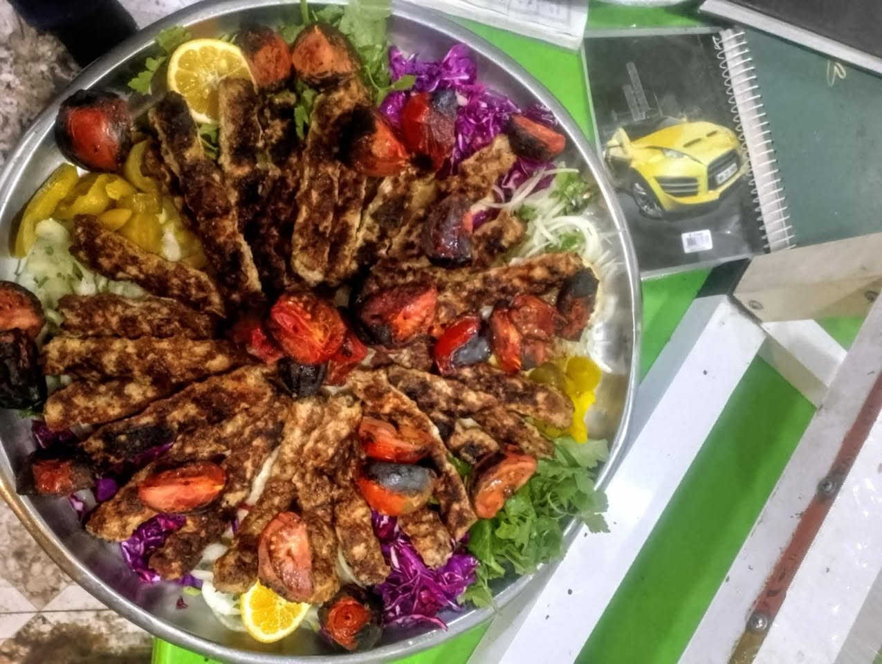 #غدا_افتتاح_مطعم_اليقظه🔥
#عنواننا_أتقان_العمل😎
 #بكادر_ممتاز💯
#يوجد_لدينا 🔥
كباب دجاج النفر16شيش ب(7000)
كباب دجاج حقول مع شحم ليه النفر 16شيش ب (8000)
تكة دجاج النفر10شيش ب (10000)
دجاج مشوي وزن 1100  ب(6000)
دجاج مشوي وزن 1400ب(7000)
دجاج عل الفحم 1100ب(6000)
سمك مسكوف على الطريقة البغداديه الكيلو ب(7000)
متواجدون طيلة أيام الأسبوع 
حجز مسبق ،❤️
#للحجز_والاستفسار :*********** فاضل 
                                *********** صباح 
#ملاحضه-جماعة السفرات يوجد توصيل
الموقع: اسديره وسطى الثانيه الفياض
 مقابل معرض ابو خلدون بجوار أسواق قصي الجلال 
#بأدارة_فاضل_المرسومي
#الشيف_صباح_الرشيد
#الشيف_سلطان_الصالح

