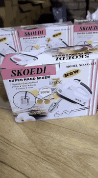 🍰 خفاقه من ماركة Skoedi الأصلي – 7 سرعات
🔥 مثالي للكيك، الخبز، الخلط، والخفق بكل سهولة 🔥

✔️ قوة 260 واط
✔️ 7 سرعات متعددة للاستخدامات المختلفة
✔️ سهل المسكة
✔️ يجي ويّاه زوج مضارب + زوج عجّان
✔️ مناسب للمطبخ وكل أنواع الخلطات

💰 السعر: 8 آلاف  دينار فقط
🚚 التوصيل لكل المحافظات: 5,000 دينار

للطلب والاستفسار راسل الصفحة أو تواصل واتساب ***********
