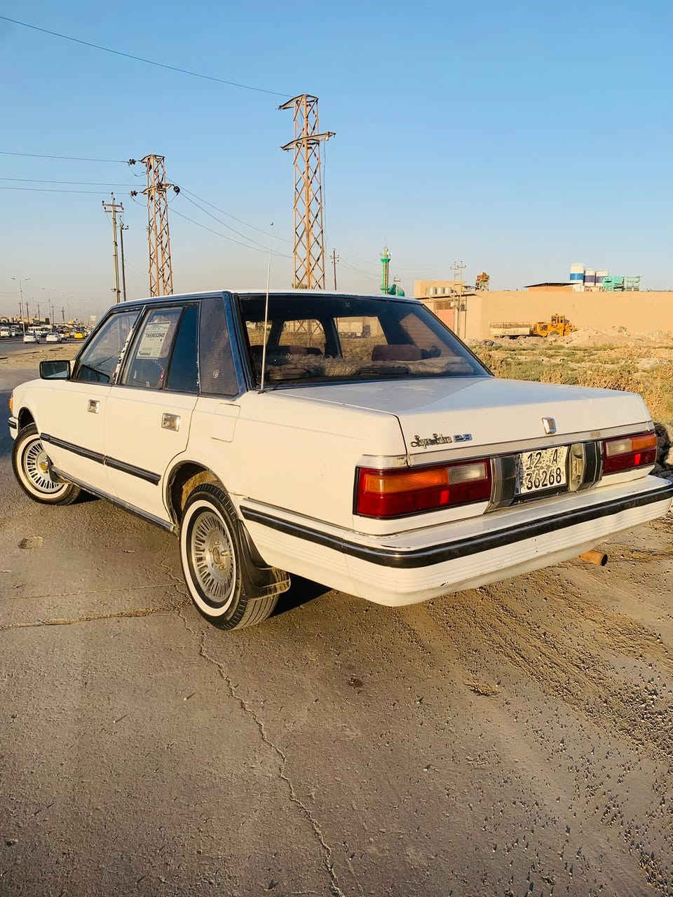سلام عليكم تيوته سوبر  موديل 1985 كير اومحرك اواكسن شرط مالبطه تبريد تتفيه شرط رقم نينوى إنكليزي اني الشرعي تحويل موباشر طخم تايه جديد خط ابيضّ طخم ويل اكروم سياره ابلاديه قطره صبغ مابيها سياره آكلين هزه جديده وايرمنيه كامله داخلها نضيف حيل السعر 65بيها مجال قليل خاص ماجاوب موجود خط (***********)بيهن واتساب الرقمين (***********)
