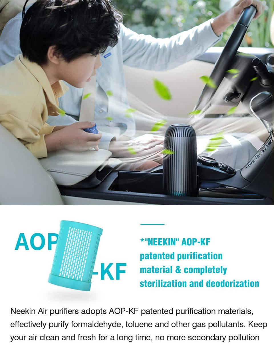 جهاز تنقية هواء ذكي مخصص للسيارات (Car Air Purifier).الجهاز الإصدار الثاني (2代) من سلسلة Neekin AirEco V1 (المعروفة أيضاً بالتعاون مع شركة Nillkin).أبرز مواصفات ومميزات الجهاز:تقنية التنقية الحيوية AOP-KF: يعتمد على مادة تنقية متطورة وبراءة اختراع لتفكيك الغازات السامة والمواد الضارة مثل الفورمالدهيد بفاعلية عالية.تصميم بزاوية 360 درجة: يتيح سحب الهواء الملوث من جميع الجهات المحيطة به وتدويره بكفاءة داخل مقصورة السيارة.محرك صامت وعالي الأداء: يعمل بمحرك تيار مستمر (DC Brushless Motor) يضمن تدفقاً قوياً للهواء مع استهلاك منخفض جداً للطاقة وضوضاء شبه معدومة.ميزة نشر العطور: يحتوي على موزع مدمج يتيح لك إضافة الزيوت العطرية المفضلة لديك لتعطير السيارة أثناء تنقية الهواء.
السعر 12000


**إذا كنت صاحب هذا الإعلان وتريد حذفه لأي سبب، رجاءا أرسل رسالة إلى الدعم الفني**