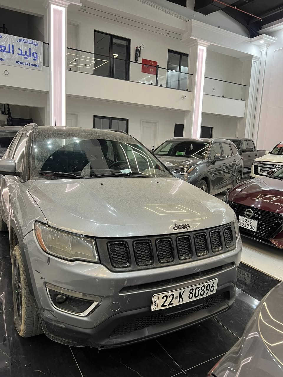 جيب كومباس موديل 2021 
ضررها جاملغ خلفي صبغ وجاملغ امامي بارد
ماشيه 100 الف
سعرها مناسب 123
الرقم تلفون : ***********
