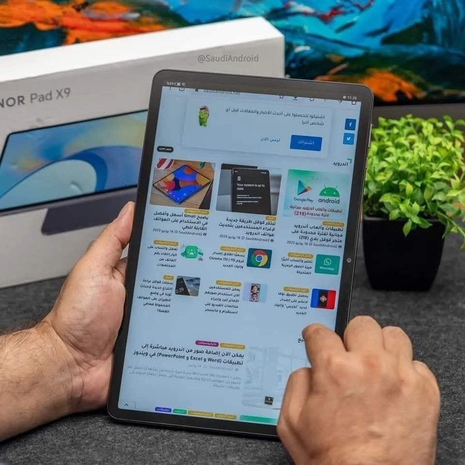 استمتع بتجربة الأداء الفاخر مع HONOR Pad X9 💎📱
🖥️ الشاشة: ضخمة 11.5 بوصة - IPS LCD - دقة 2K - تردد 120Hz ✨
⚙️ المعالج: Snapdragon 685 ثماني النواة 🚀
💾 الذاكرة: 128GB
🔋 البطارية: 7250mAh + شحن سريع 22.5W ⚡
🔊 الصوت: نظام ستيريو 6 سماعات بتقنية Hi-Res 🎧
💼 تصميم أنيق وخفيف مثالي للدراسة والعمل 👨‍💻

💥 السعر الجديد: 248.000 دينار 💸
📍 نقطة الإبداع – غماس – شارع الصافي – مقابل مدرسة يافا 🌿


**إذا كنت صاحب هذا الإعلان وتريد حذفه لأي سبب، رجاءا أرسل رسالة إلى الدعم الفني**