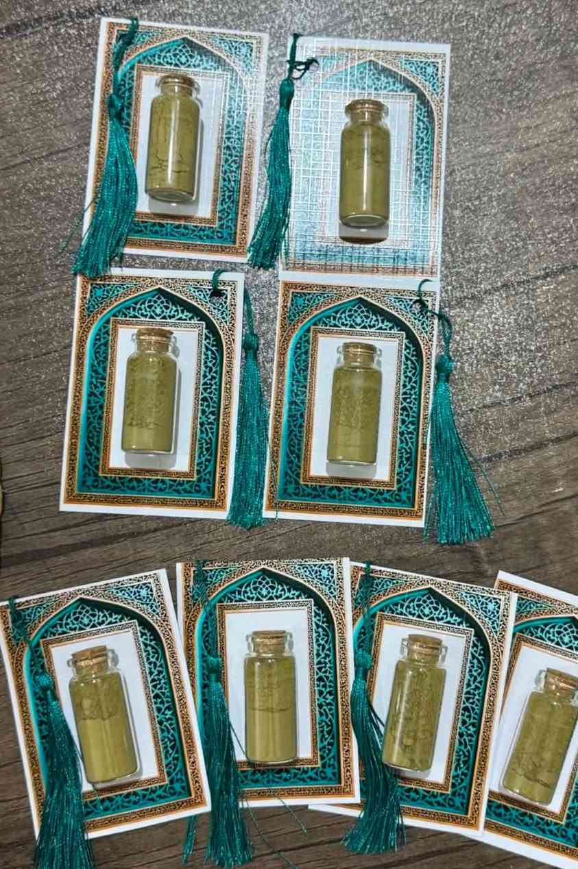 حجوزات يوم القاسم ابن الحسن ع
توزيعات الحنه( قارورة حنه+كارت +كركوشة حرير)
الكارت خالي من اي عبارة مقدسة 
كل ٢٤قطعة ب ١٠
دزي صورة العرض مع العنوان والرقم 

تقبل الله خدمتكم


**إذا كنت صاحب هذا الإعلان وتريد حذفه لأي سبب، رجاءا أرسل رسالة إلى الدعم الفني**