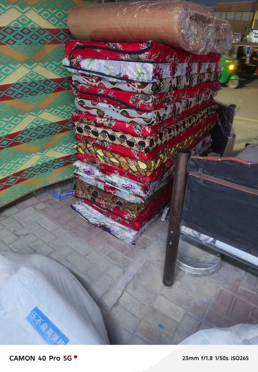 📢📢 ((اسعار ارخص من سعر الجملة))
// دواشك ضمان لمدة خمس سنوات وقابل للتبديل قبل انتهاء مدة الضمان//
دوشك نفرين ارتفاع 35 السعر 150 
✨✨
دوشك نفرين ارتفاع 30 السعر 135
✨✨
دوشيك نفرين ارتفاع 25 اربع سفايف 
السعر 125
✨✨
دوشك نفرين ثلاث سفايف السعر 95 ✨✨
 دوشك نفرين سبرنك طبقه طبيه ارتفاع 30 السعر 150
✨✨
 دوش نفر واحد ارتفاع 20 السعر 40 ✨✨
دوشك نفر واحد ارتفاع 15 فندقي السعر 35
✨✨
دوشك نفر واحد ارتفاع 12 السعر 30✨✨
دوشك مميز گاع السعر 12 
✨✨
جودليه ديباج سعر 12
✨✨
جوداليات اسفنج السعر 7.500
امخات كيلو السعر 4 الالف وايضا يوجد مخاد اقل من كيلو السعر 3 الالف
العنوان الغزالية شارع البداله قرب  اول استداره شارع المدارس
محل ريش وحرير  ✨✨
رقم الهاتف يوجد واتساب
شرفونا وتدللون 
***********
***********
